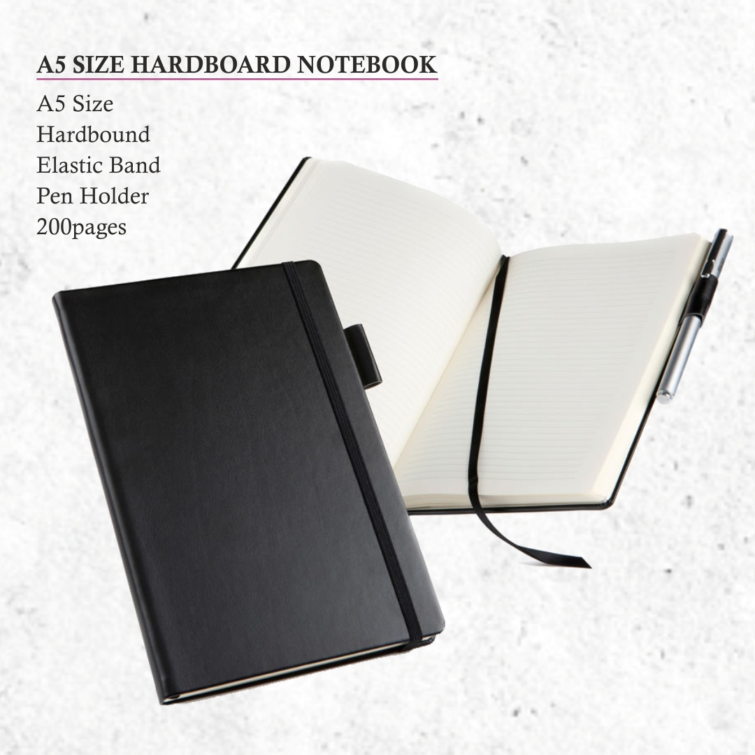 Writing Notebook Hardcover A5 Size Office Supplies